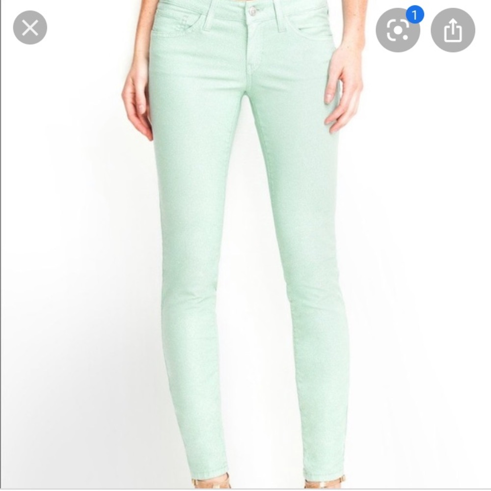 Guess Skinny Jesns- Pastel Mint Green
